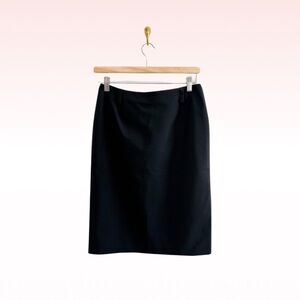 PRADA Classic Black Pencil Skirt (Sz 42)